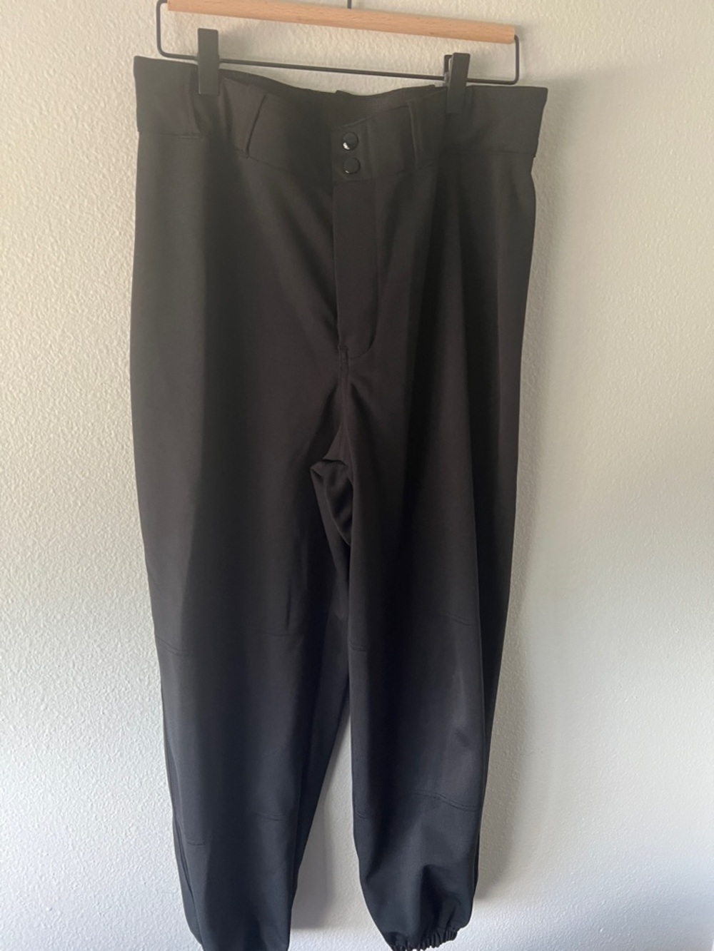 Men's Black Performance Baseball  Pants